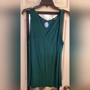 Daisy Fuentes sleeveless teal top